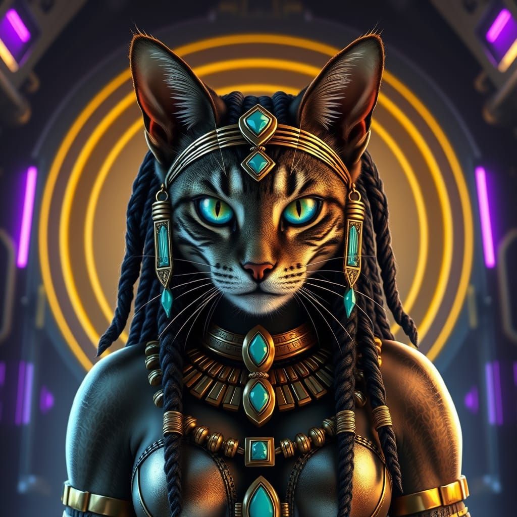 Egyptian feline goddess