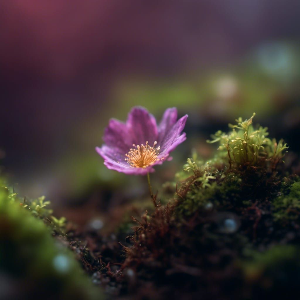 Vibrant Macro Bloom in Dreamy Bokeh