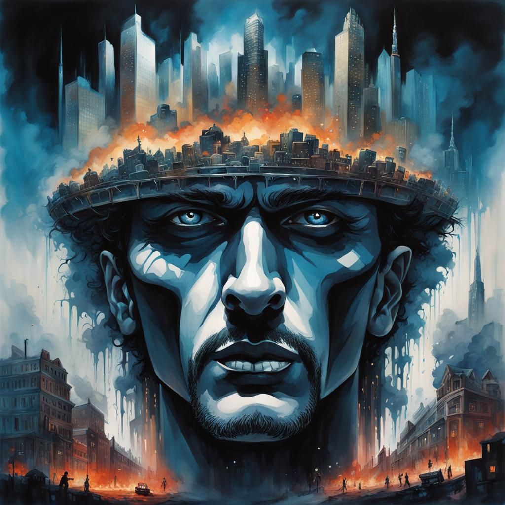 Intricate Watercolor of Linkin Park's From The Inside