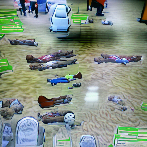 Disturbing Scene of Dead Bodies