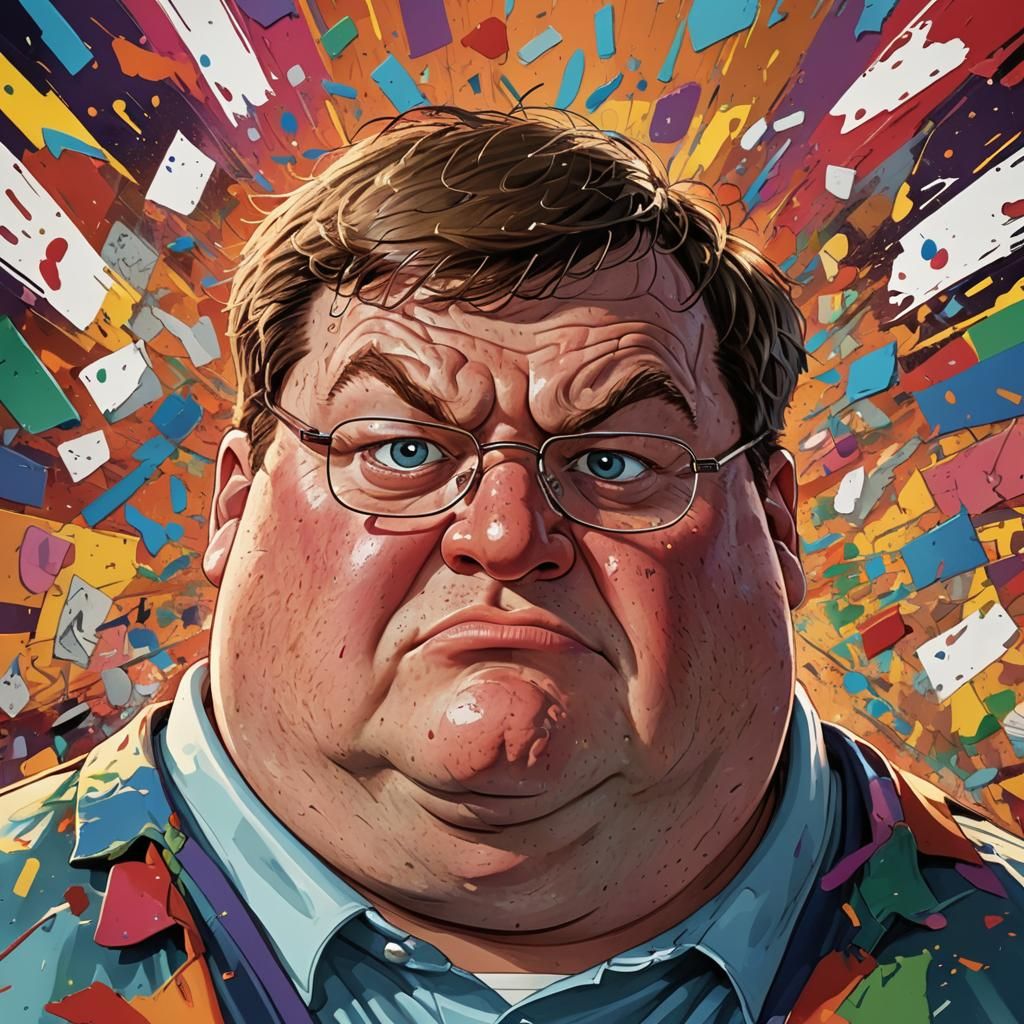 Hyperrealistic Peter Griffin Portrait with Dynamic Lighting