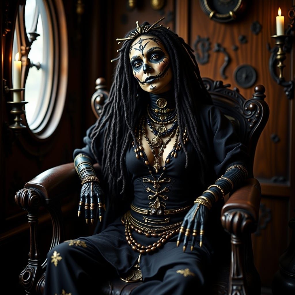 Voodoo Cyborg in Captain's Quarters