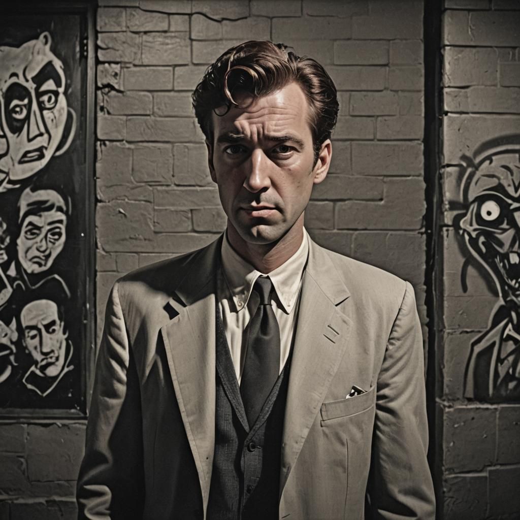 Film Noir Comic Style 'Cool Revenge' Masterpiece