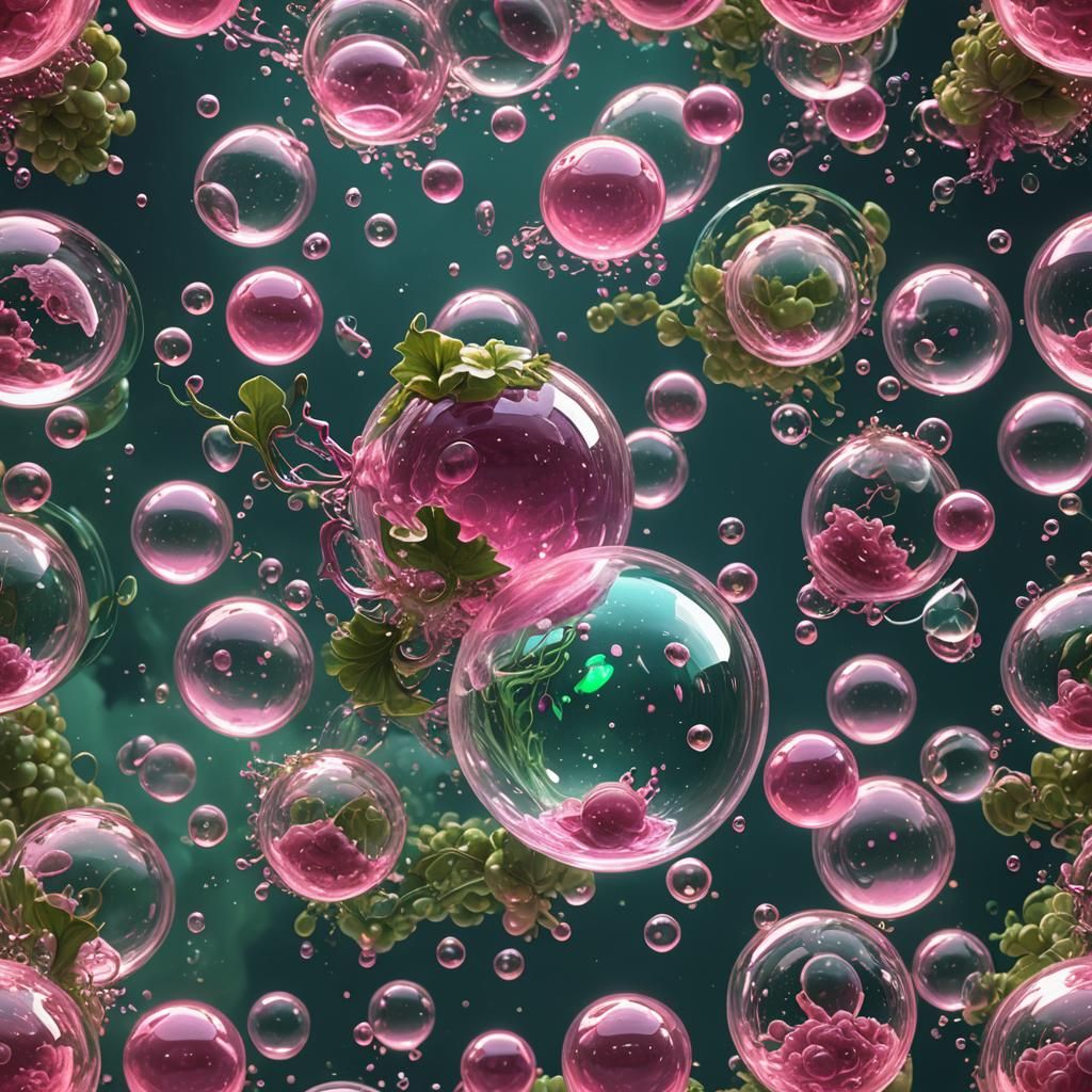 Bioluminescent Fish in Jelly Orb: Fantasy Concept Art