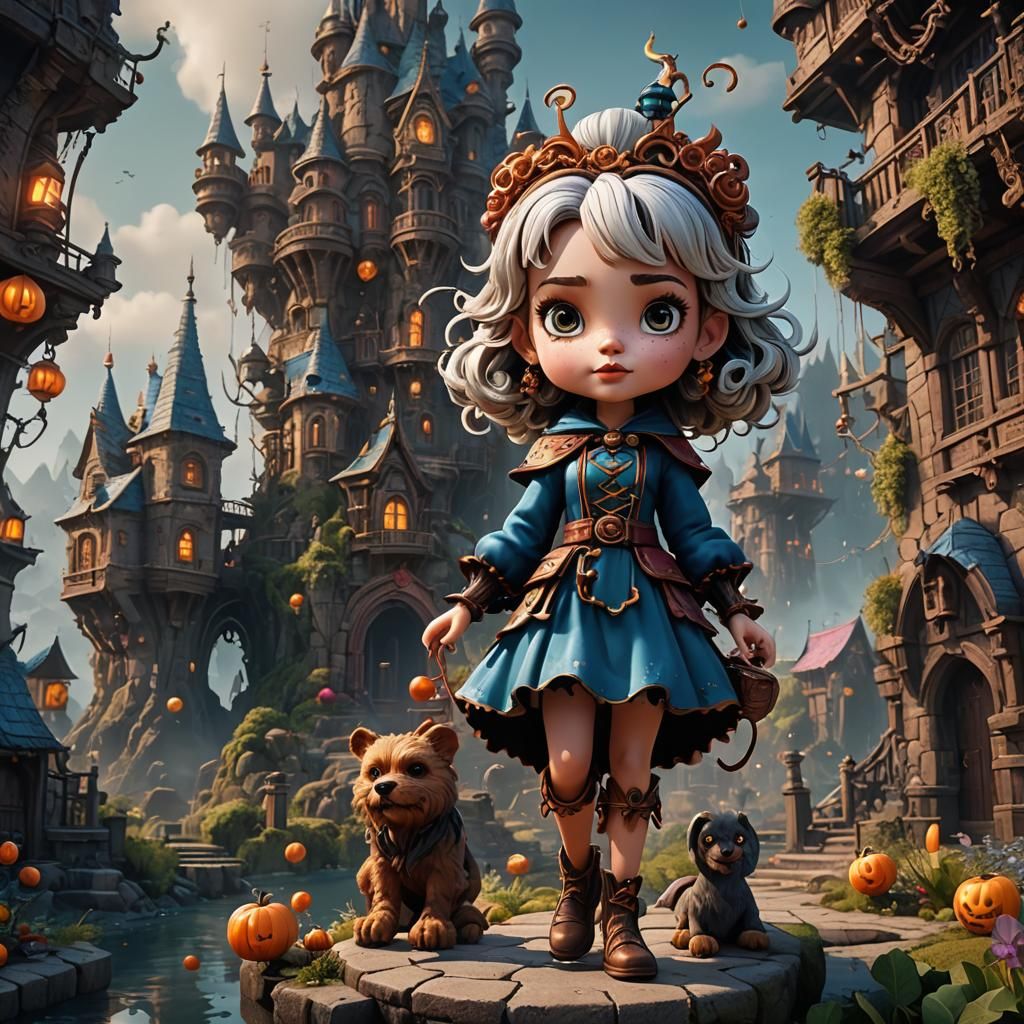 Detailed Matte Painting of Betty Boop in 8K