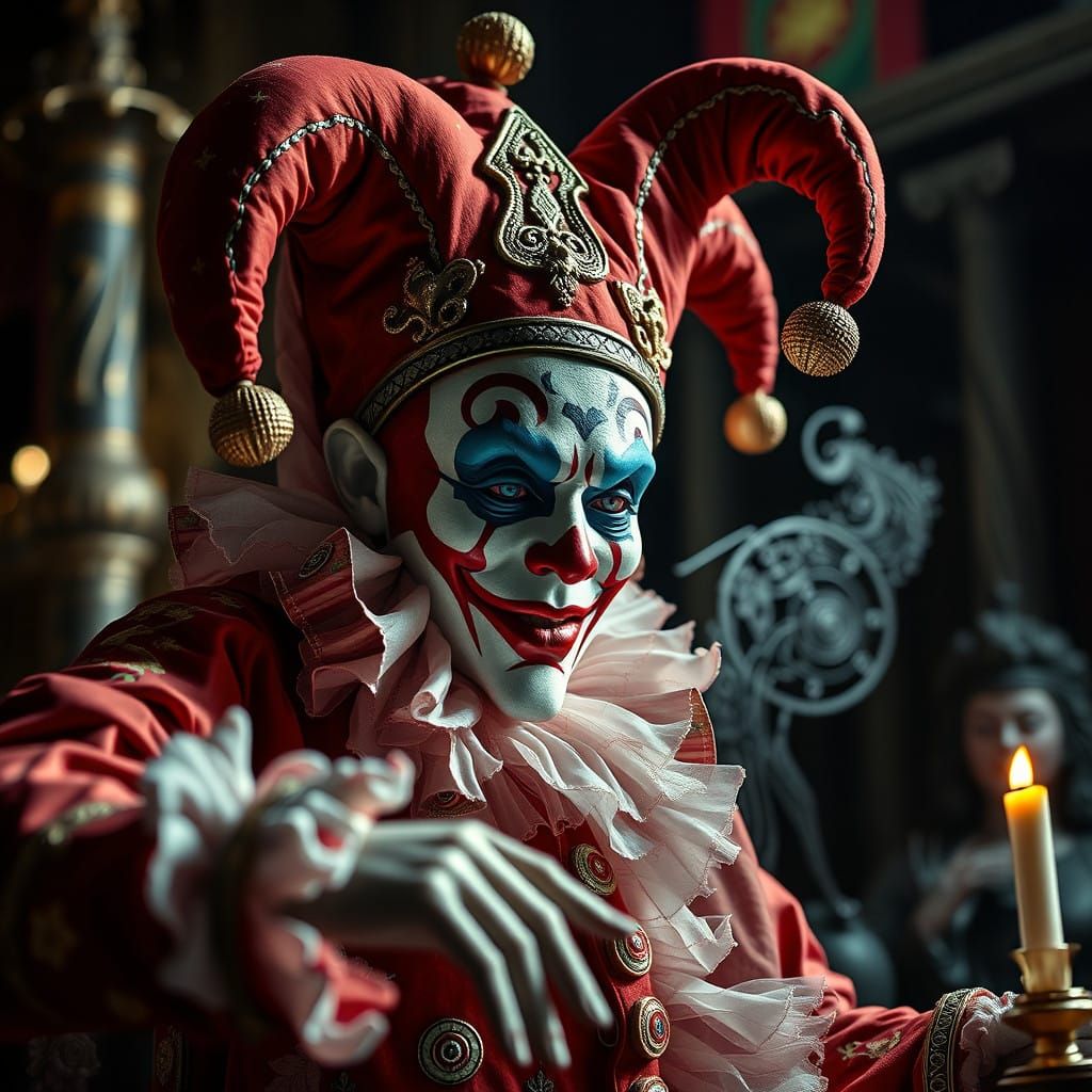 The Great Cosmic Jester Performs Majestically at Royal Court