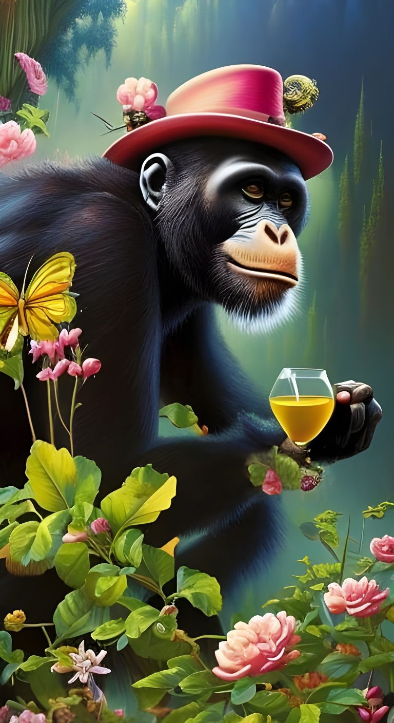 Chilling monkey