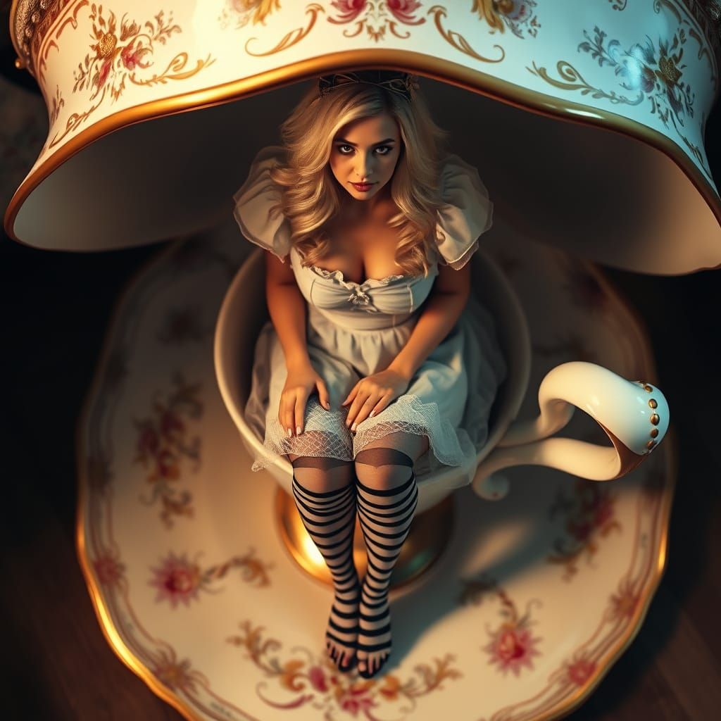 Ethereal Beauty in Whimsical Wonderland Teacup