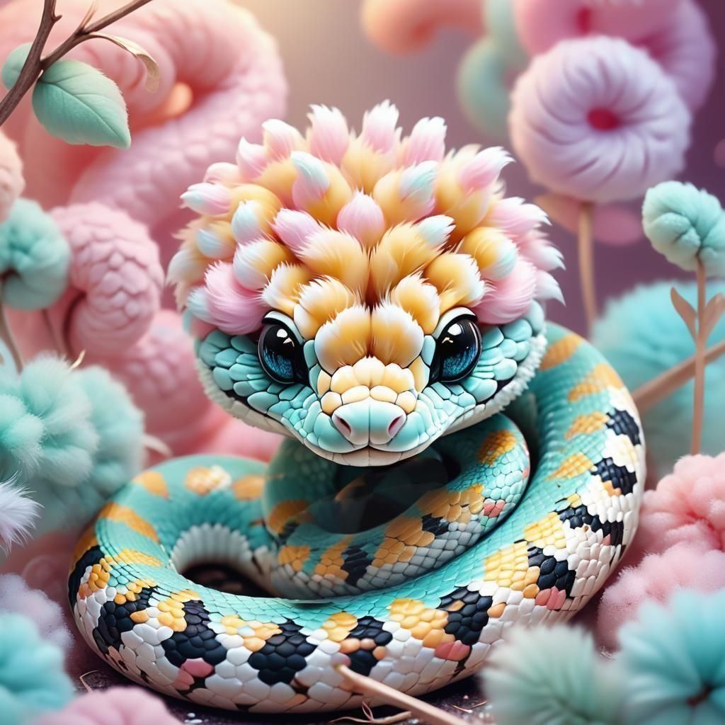 Fuzzy and Fluffy: An Adorable Hairy Baby Snake