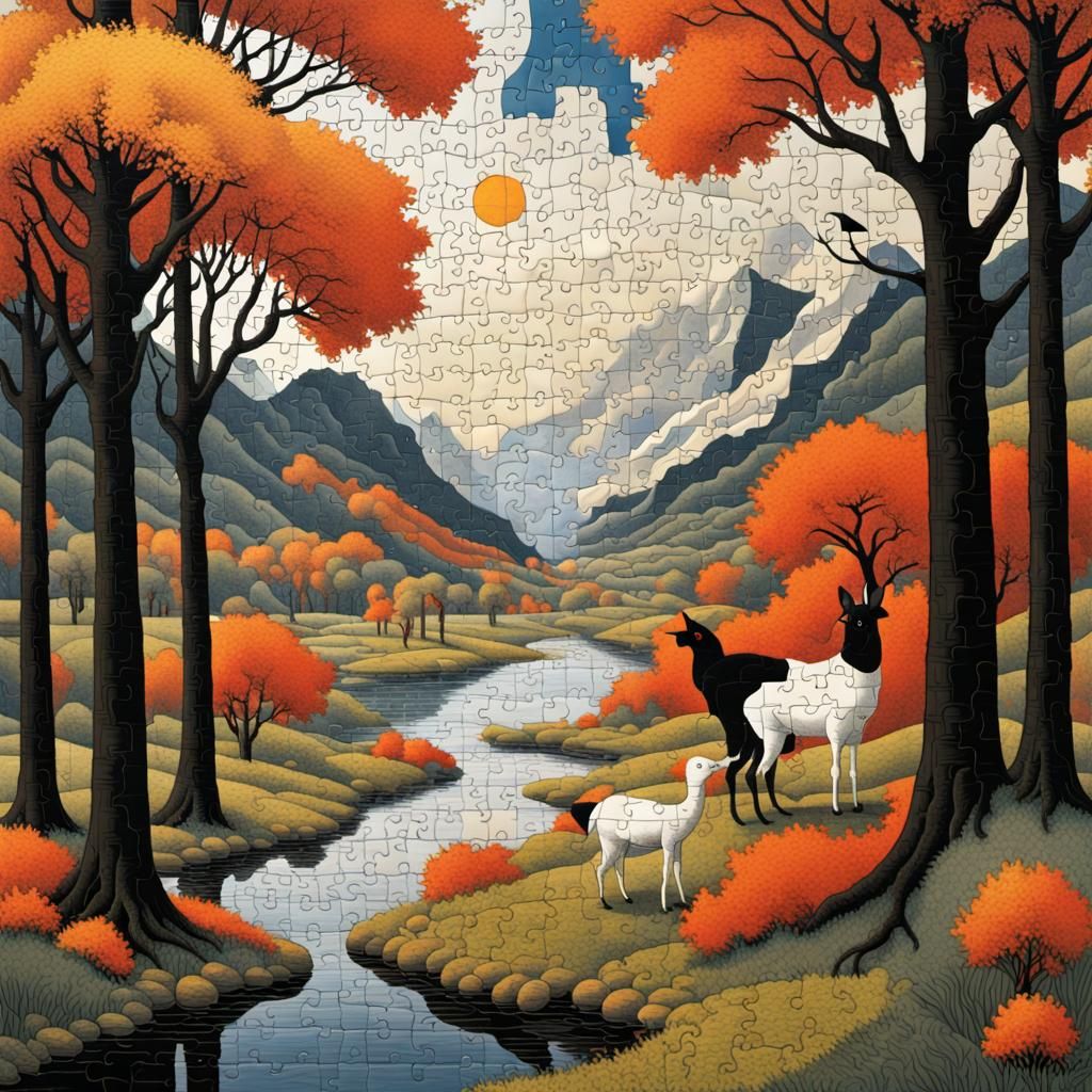 Art by Abdur-Rahman Chughtai, Hasui Kawase, Henri de Toulous...