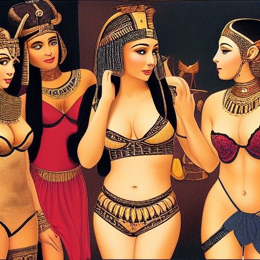 Cleopatra Surrounded by Kissing Women