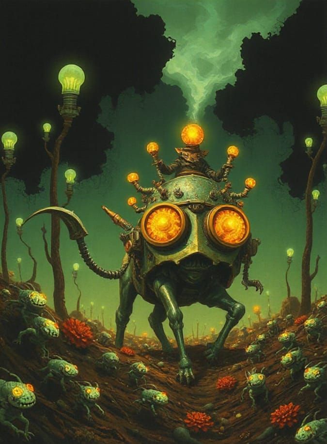 Bizarre SteamHovel Funerary Chic