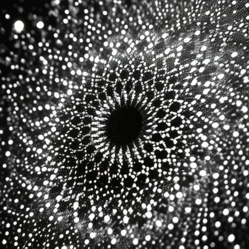 Kinetic Pointillism Image of Summer Feelings