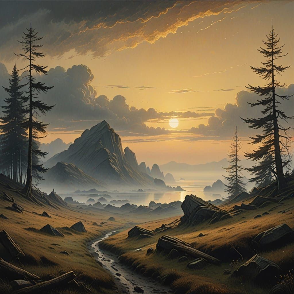 Clamshell Universe in Romantic Style