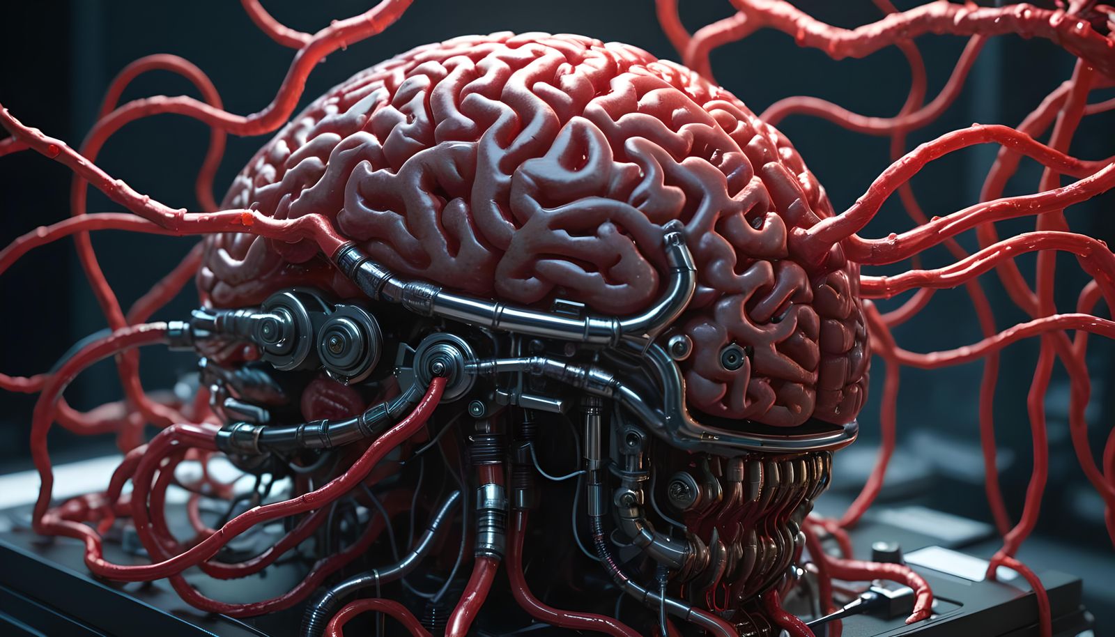Hyperrealistic Biomechanical Brain Extraction in Candy Art S...