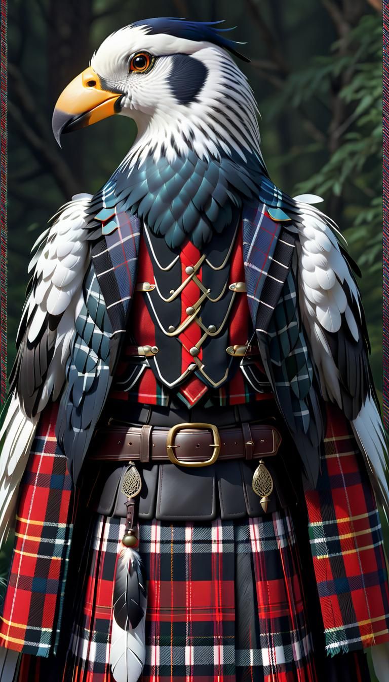 Glorious Highland Fowl in Rich Tartan