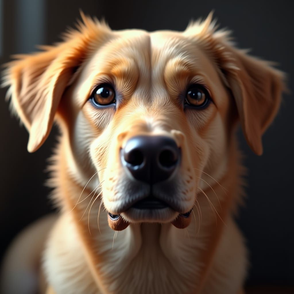 Photorealistic Portrait of a Loyal Canine Companion