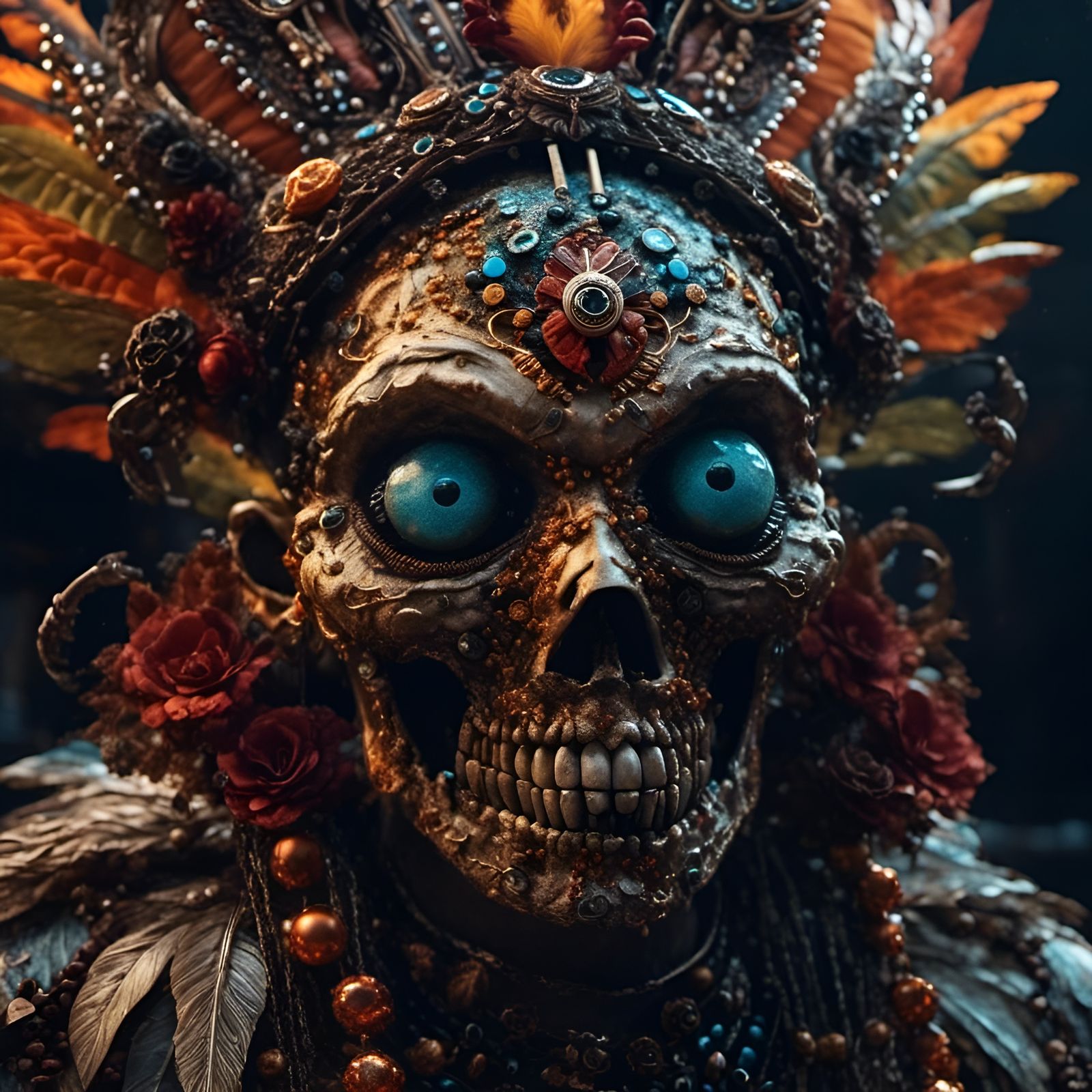 Photorealistic Voodoo Tweetie Pie Close-Up