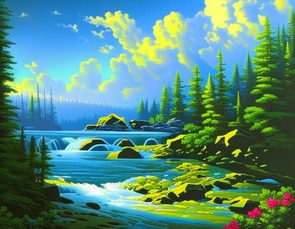 Mesmerizing Portal Painting in Surreal Style