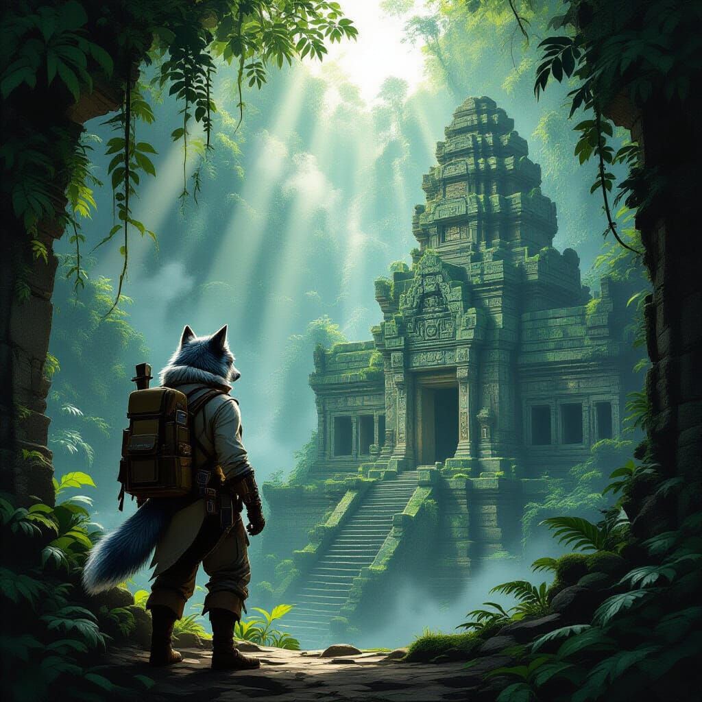 Wolf Explorer Discovers Lost Jungle Ruins