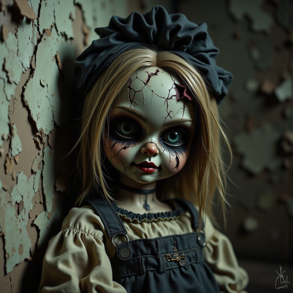 Haunted Annabelle Doll in Asylum Corner, Realistically Detai...