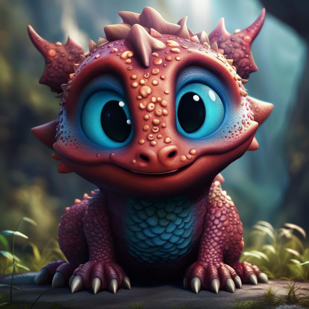 Cute Little Chubby Dragon