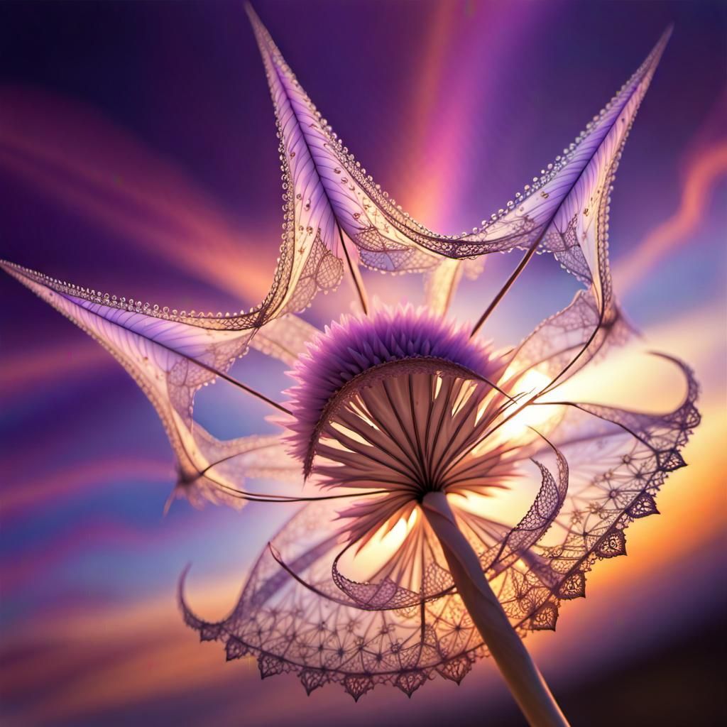 Fairies Dancing in Wildflower Field, Professional Photograph...