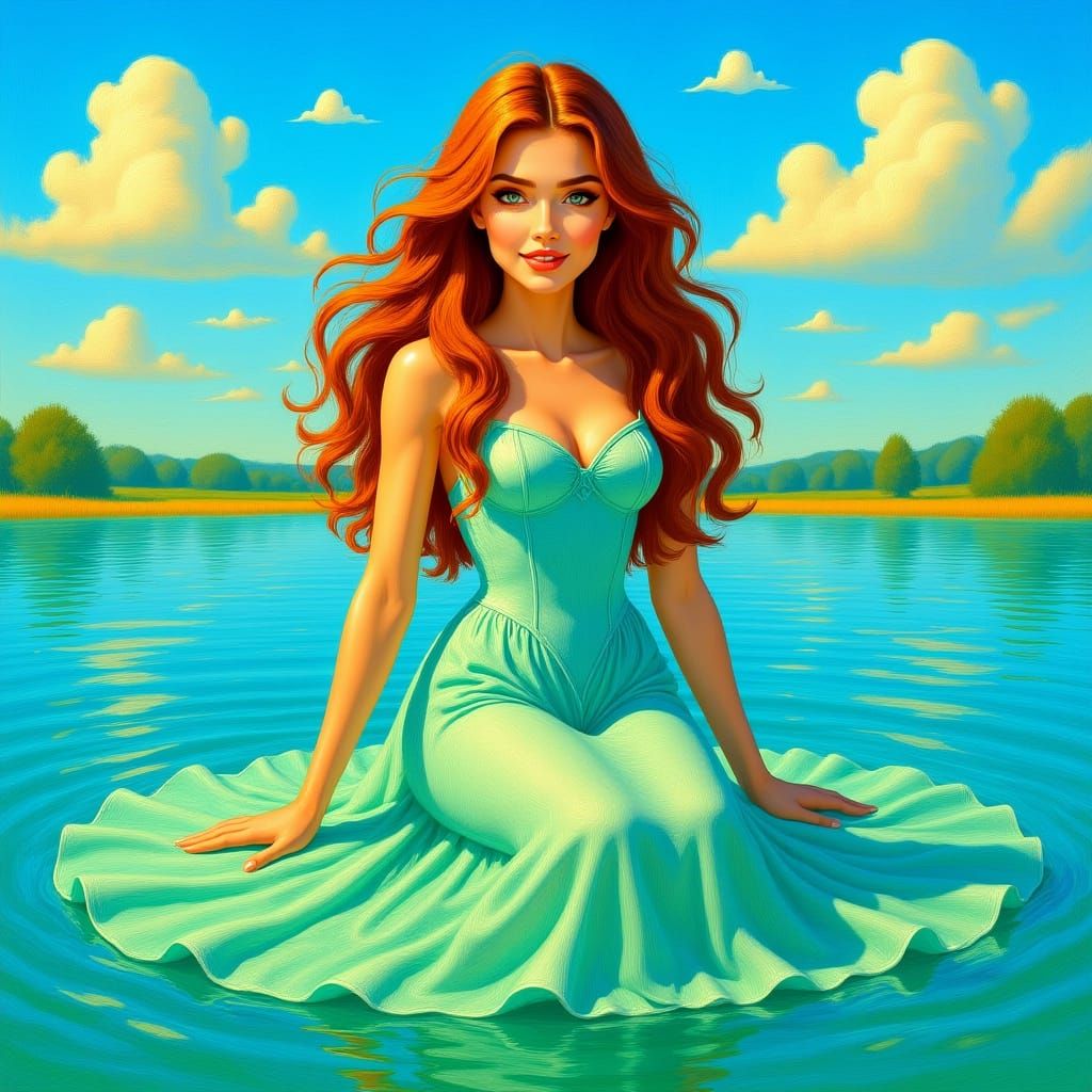 Radiant Siren by Turquoise Water in Ethereal Style