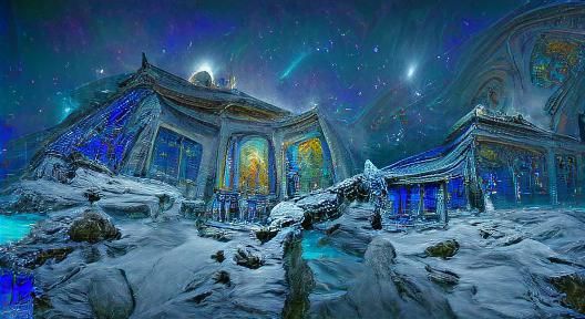 frozen temple.