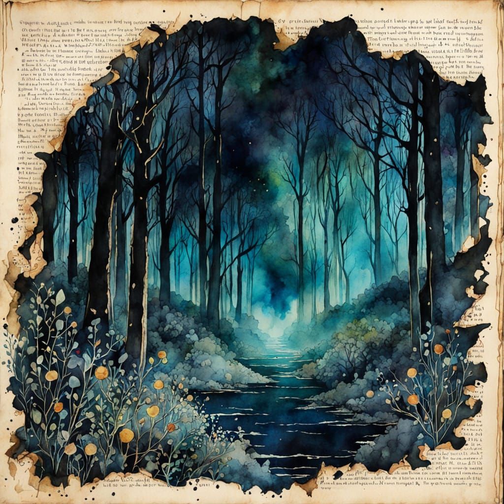 Mysterious Fog in Watercolor