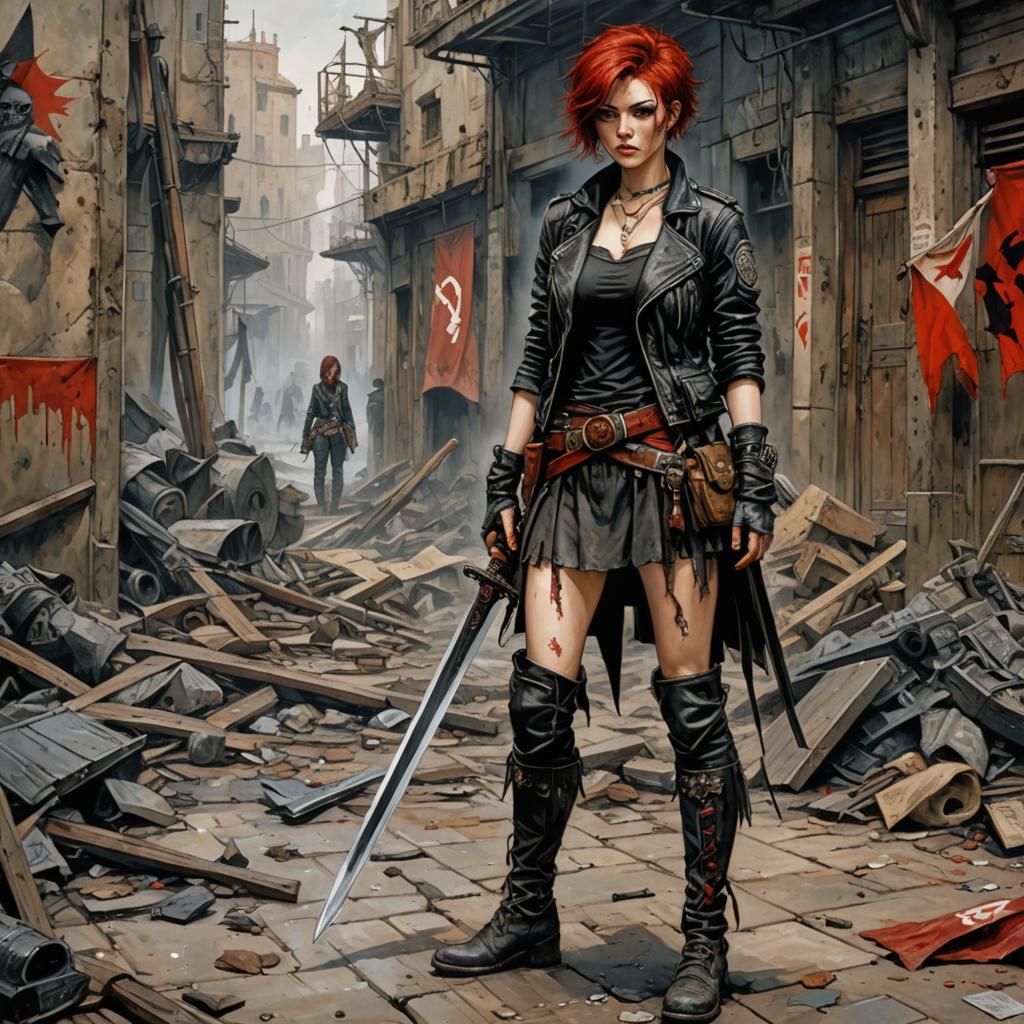 Post-Apocalyptic Standoff: Ultra Detailed Realism