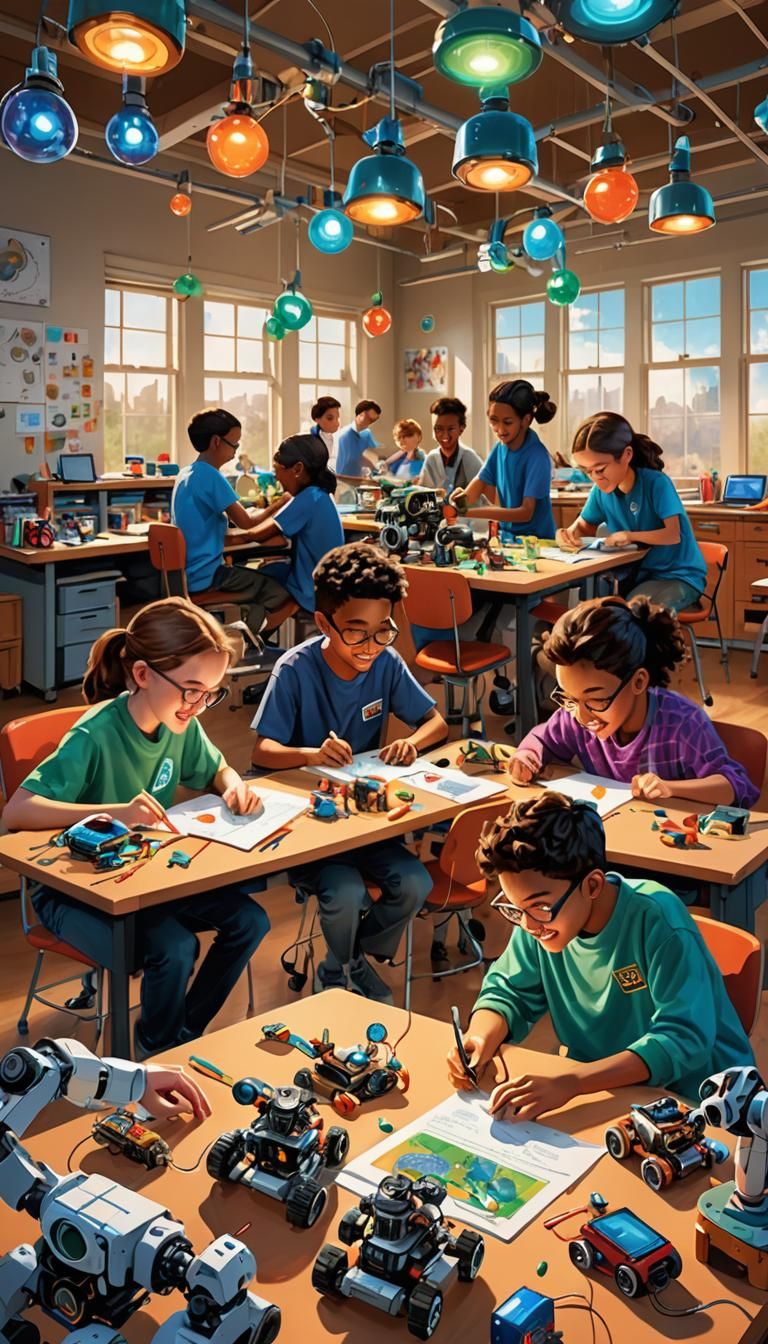 Inspiring STEM Learning Environment in Pixar Animation Style