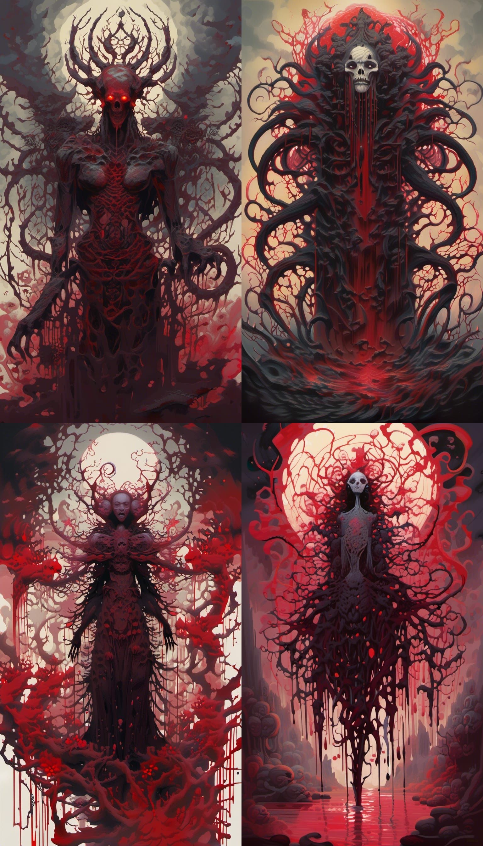 Melancholic Devil in Black and Red Speedpaint