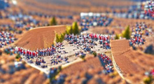 Tilt-Shift Image of The Great Divide in 8K