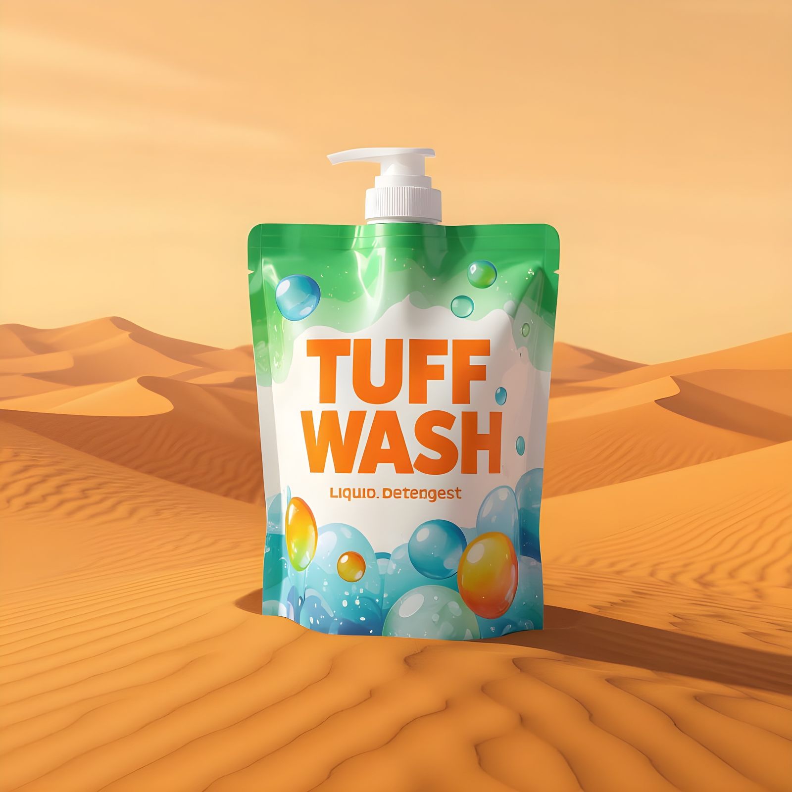 Tuff Wash Detergent Pouch in Desert Landscape