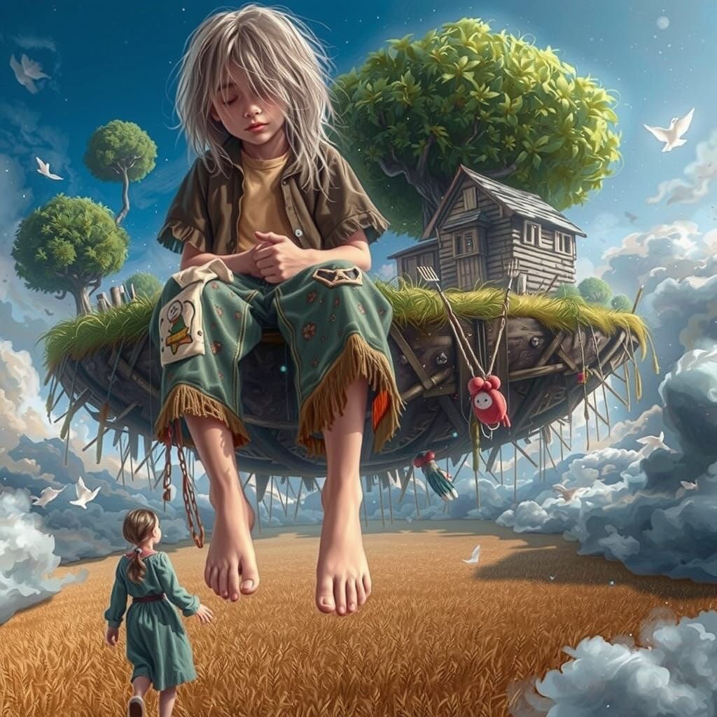 Elliot in Ethereal Dreamscape, Inspired by Loish