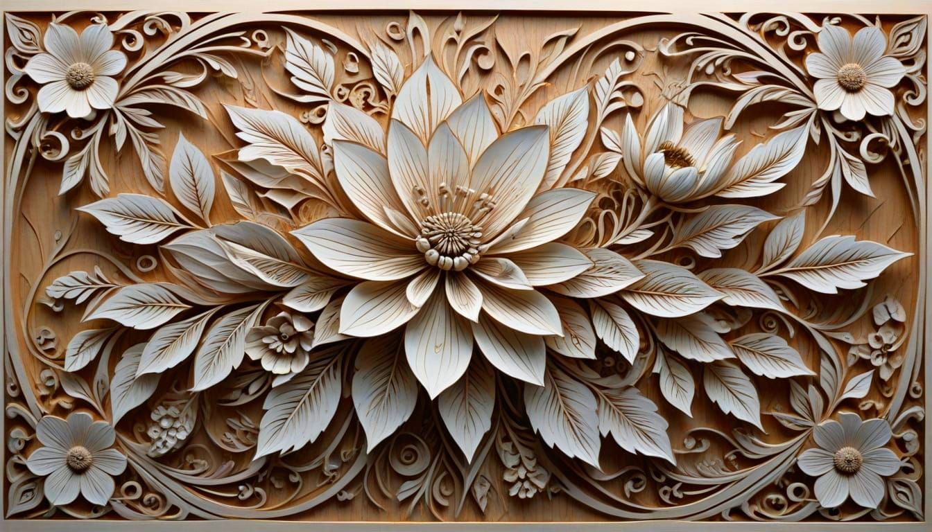 Floral carving