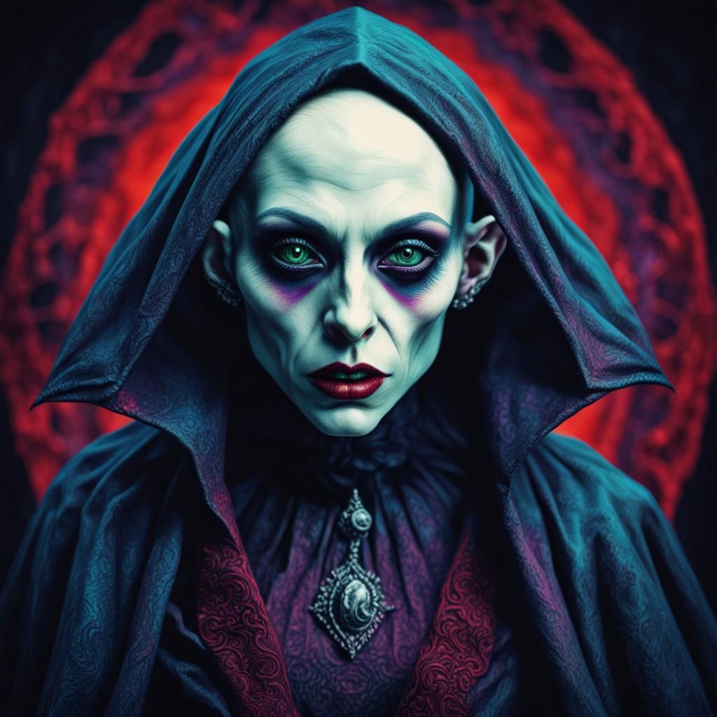 Hyperdetailed Female Vampire Photoillustration