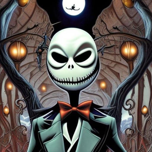 Jack Skellington Comic Book Art
