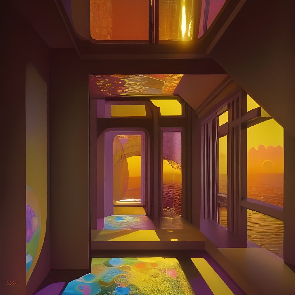 Opulent Submarine City in Steamnouveau Style