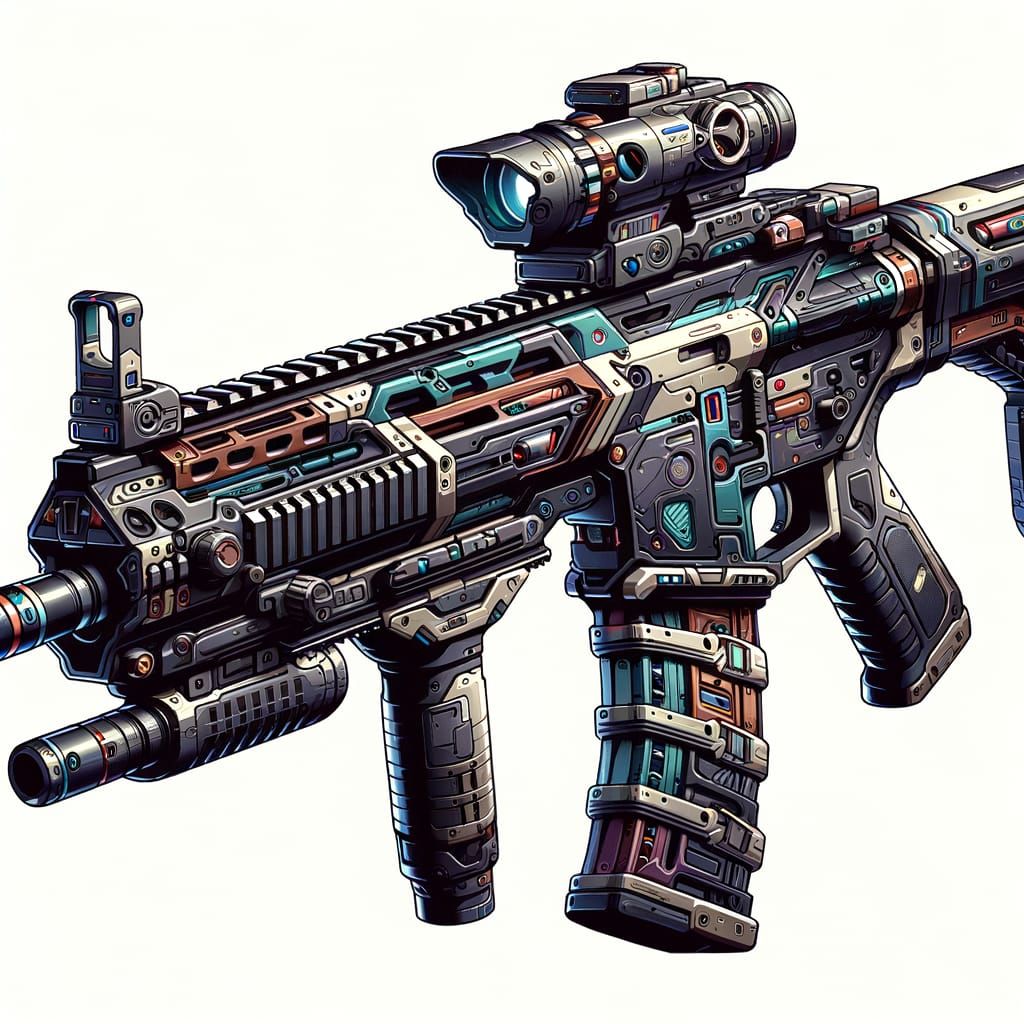 Futuristic Anti-Material Rifle Illustration