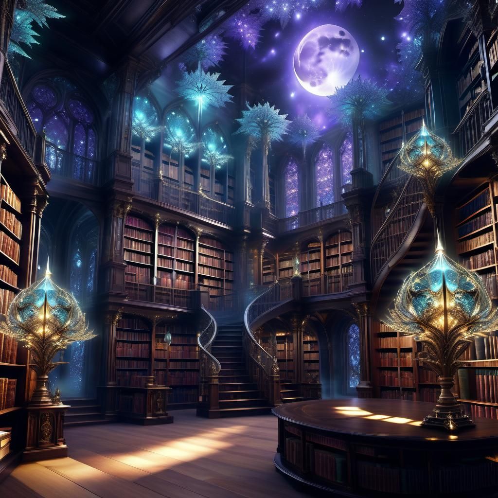 Fairytale Library of Smoke and Moonlight