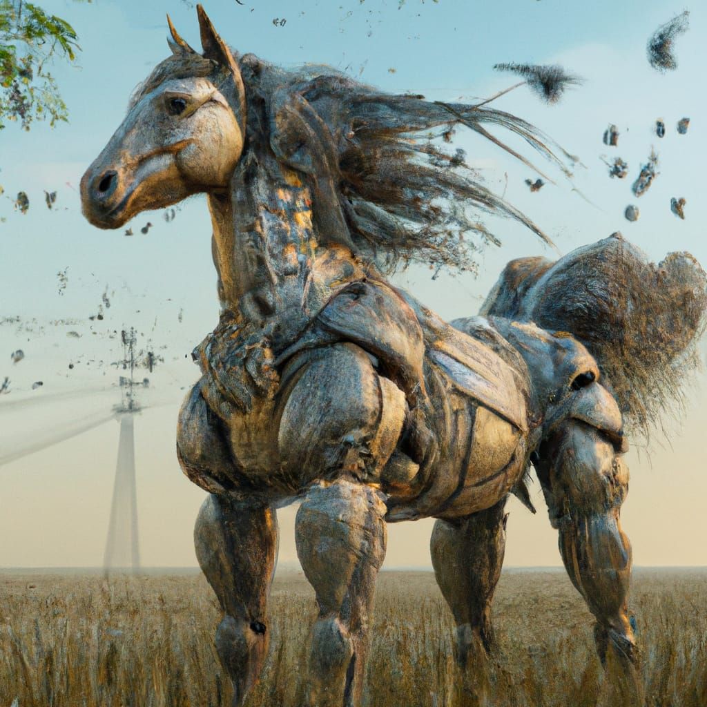 Photorealistic Centaur Hybrid in Fantasycore Style
