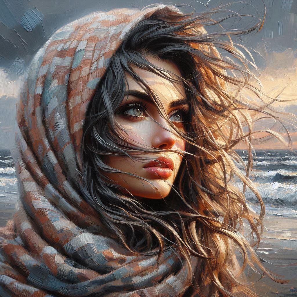 Oil Paint Texture Study by AI