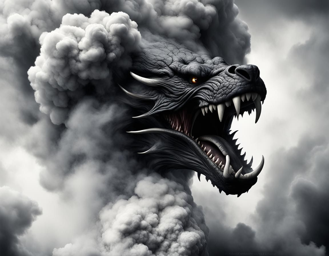 Obsidian Maw Emerges from Darkness in Dramatic 3D Render