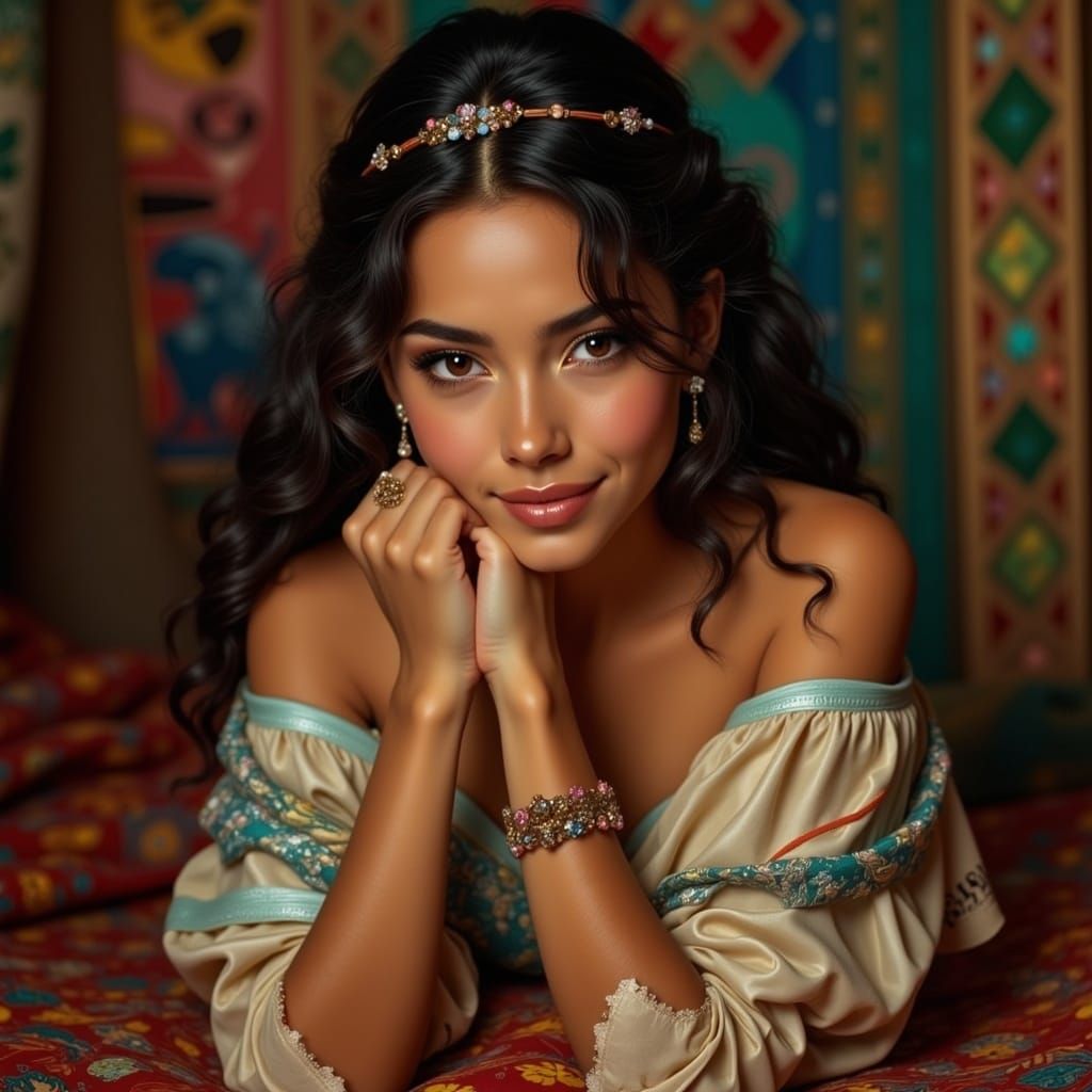 Ecuadorian Princess with Endearing Anticipation