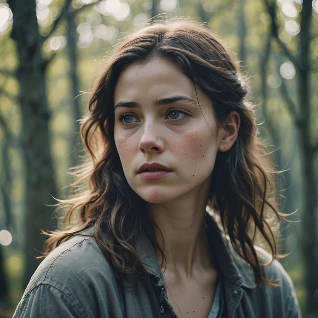 Cinematic Portrait in High-Key Lighting with Stylized Poses