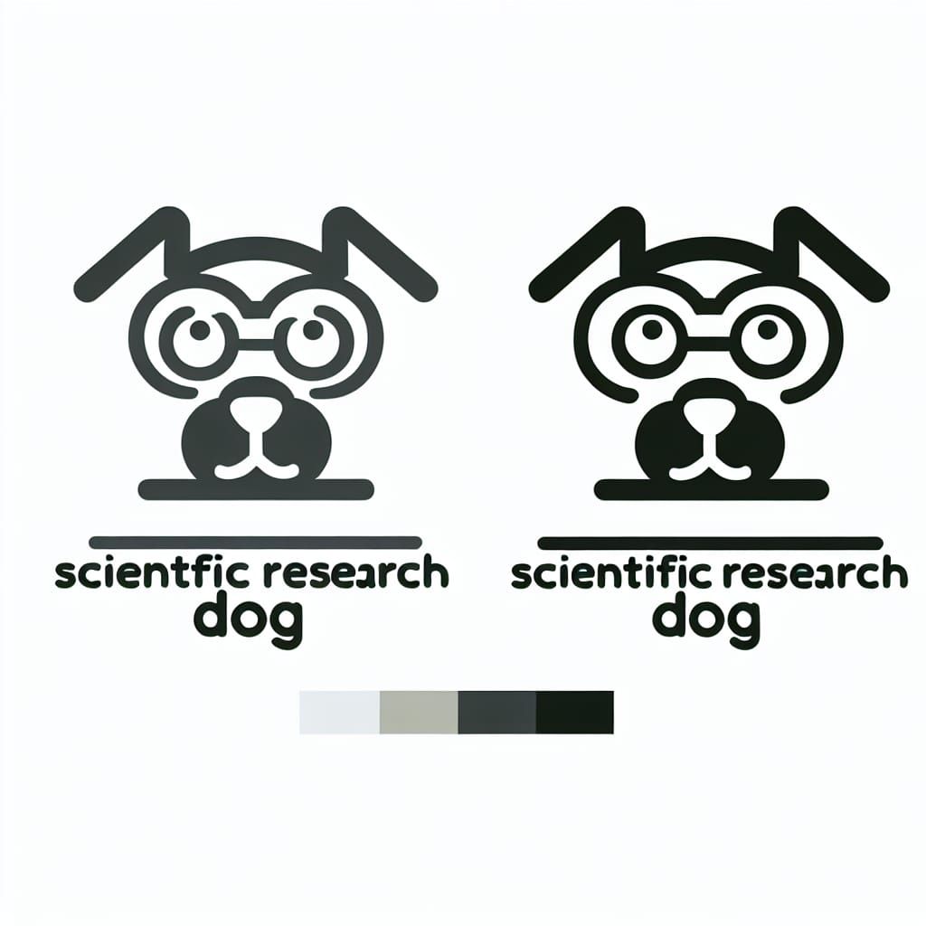 Cute Cartoon Dog Head Logo with Glasses