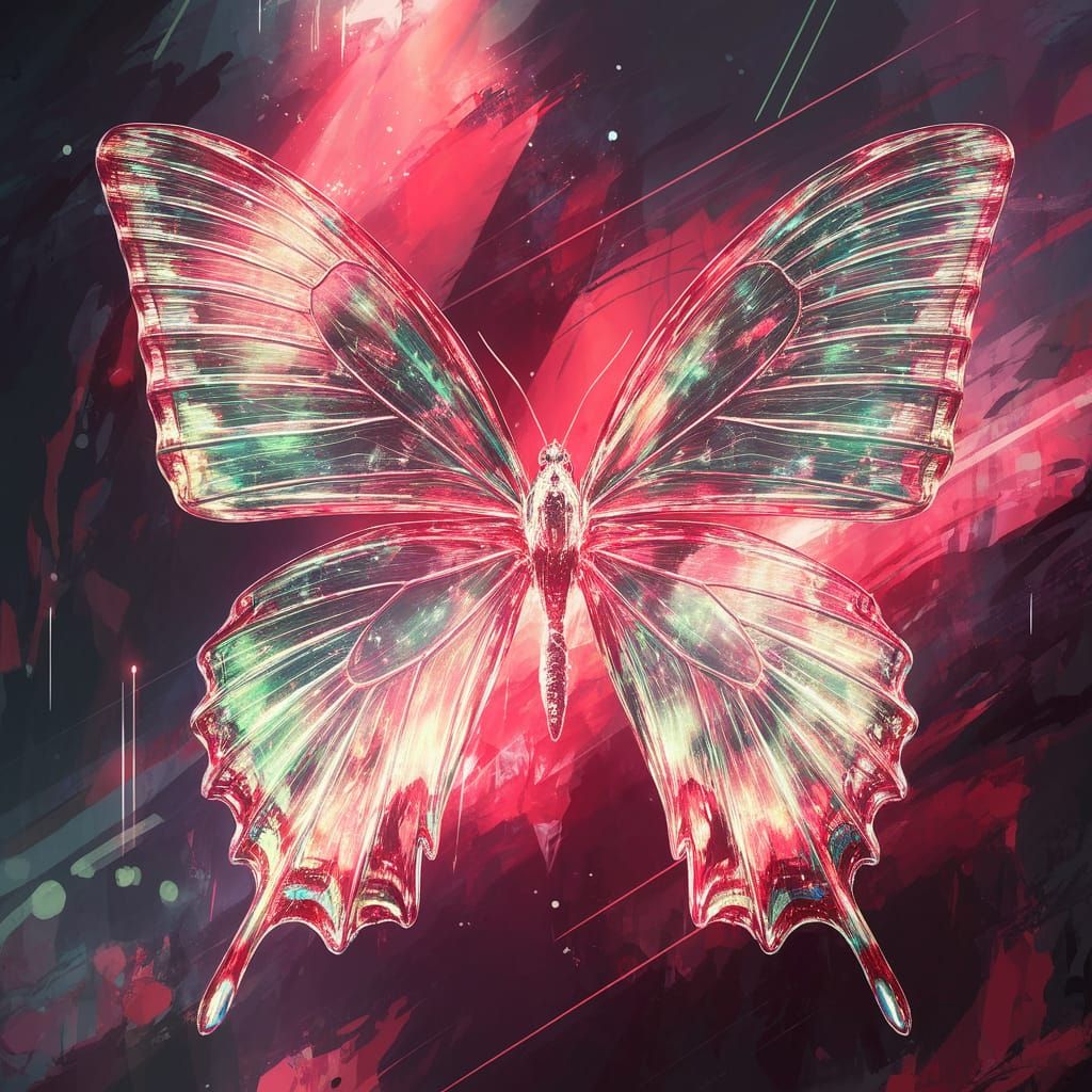 Surreal Butterfly in Ethereal Light