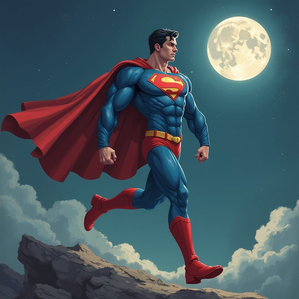 Superman Sleepwalking in Dream